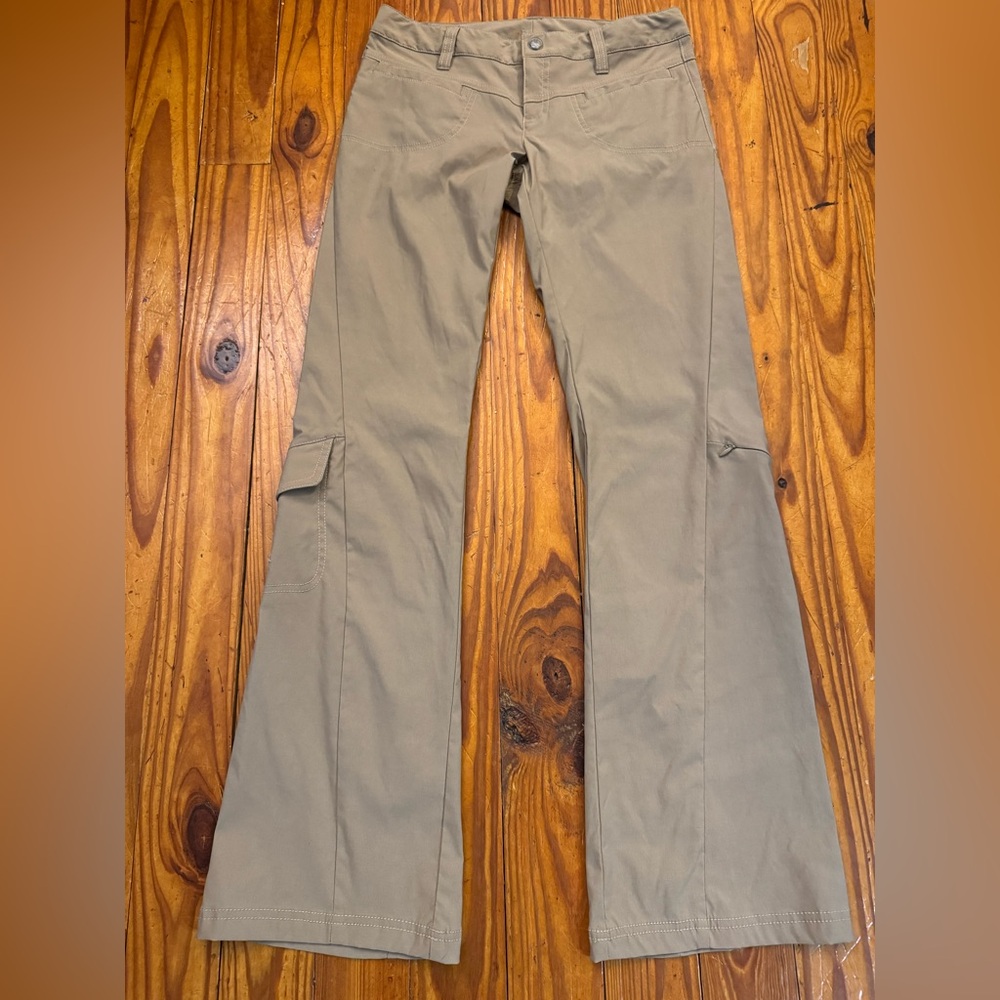Athleta Khaki Wide Leg Jeans